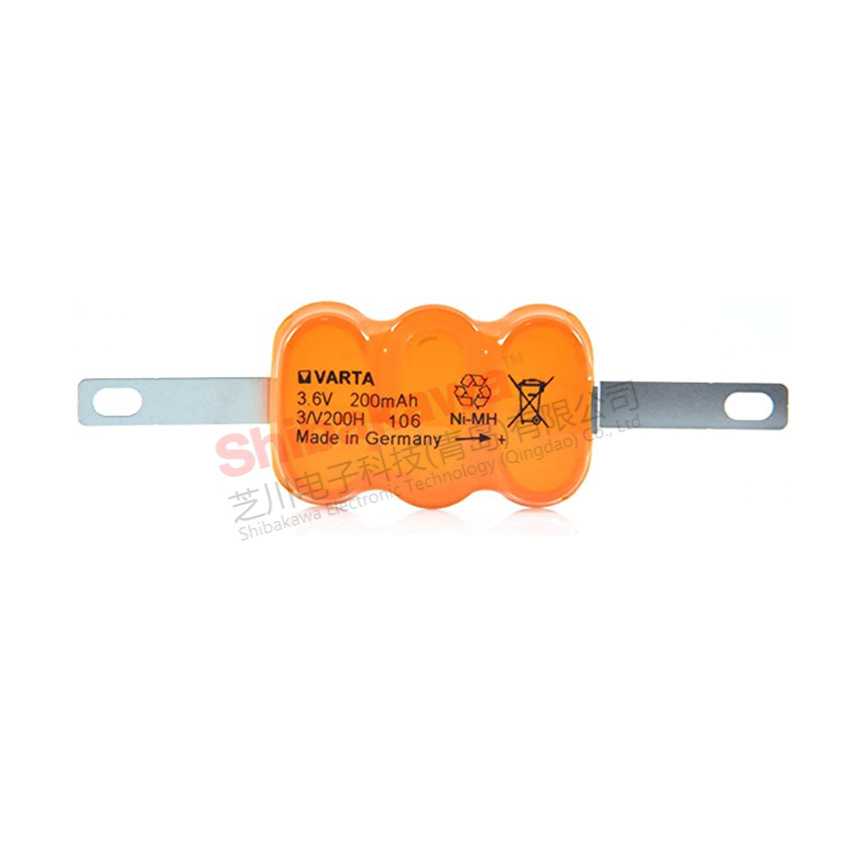3/V200H 200mAh 德国 VARAT 瓦尔塔 3.6V 镍氢 充电 纽扣电池组