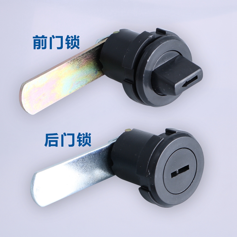 海坦 电柜箱塑料转舌锁 前门锁 铁皮柜圆柱锁 后门锁 塑料锁