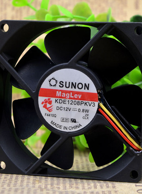 TAJUN/台骏 KDE1208PKV3 8CM 12V 0.8W 超静音8020磁悬浮散热风扇