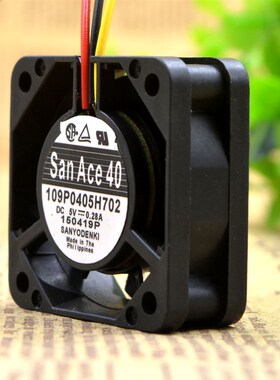 三羊 4CM 4015 DC5V 0.28A 40*40*15MM滚珠USB风扇109P0405H702