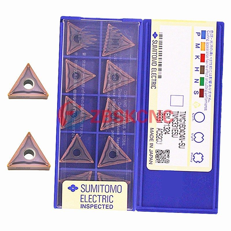 日本住友数控刀片三角不锈钢刀粒TNMG160402/04/08N-SU AC520U,模玩/动漫/周边/娃圈三坑/桌游,桌游配件/卡套/保护膜,淘宝优惠券,粉丝福利购,淘宝优惠卷