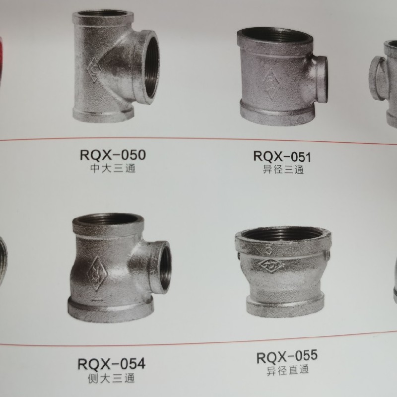 镀锌内丝堵头铁管帽4分6分1寸消防镀锌水管盖帽玛钢管帽