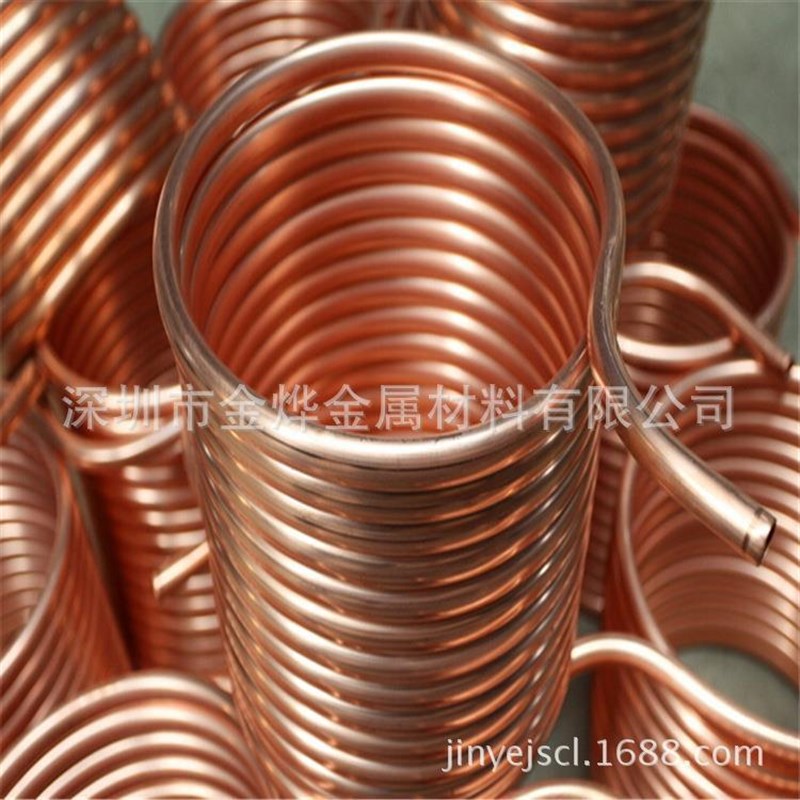 优质供应紫铜毛细k管 8*1mm拉制紫铜直管 精密无缝大口径导水铜管