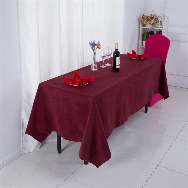 高端商务台呢桌布定制印lrogo加厚长方形绒布会议展会酒店桌垫台