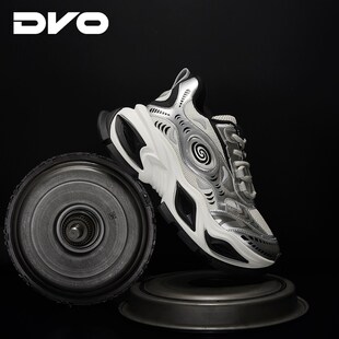 DVO网面透气厚底老爹鞋男2025夏季10ECM隐形内增高鞋运动休闲 �