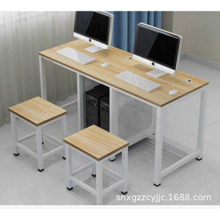 学校计算机教室电脑桌培训室教室微机室班级机房台式双人电脑桌椅