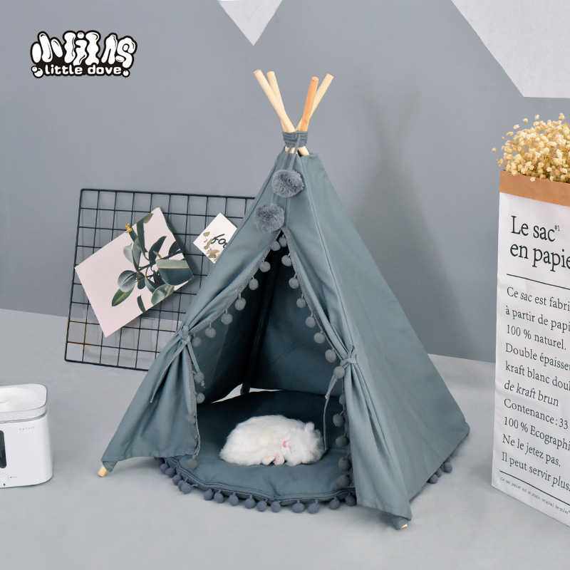 新品狗窝猫窝ins宠物帐篷可拆洗中小型犬韩版秋冬宠物屋四季通用