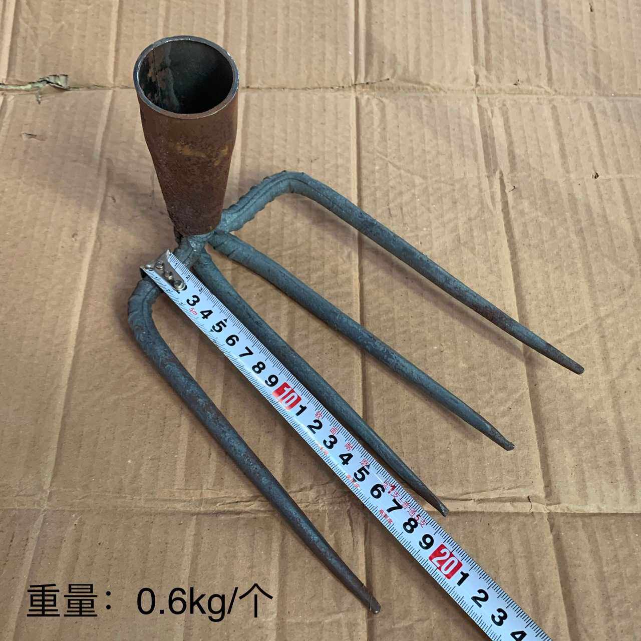 农用锄头耙头扒子四齿耙子小螺纹钢四齿扒头
