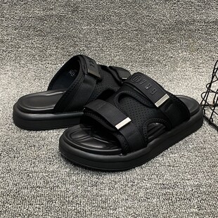 男2025夏季 外穿潮百搭C一字凉拖男鞋 拖鞋 新款 软底男士 轻便沙滩鞋