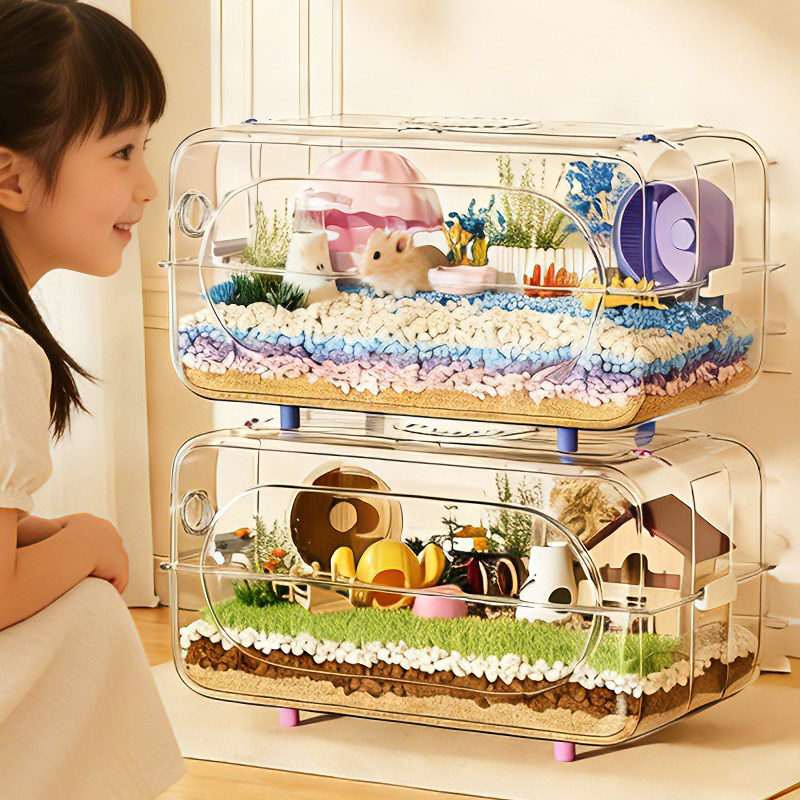 仓鼠笼子金丝熊专用超大豪华别墅大空间亚克力透明饲养箱造景用品,宠物/宠物食品及用品,笼子,淘宝优惠券,粉丝福利购,淘宝优惠卷