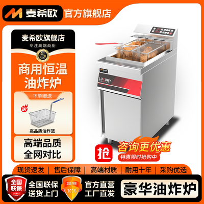 麦希欧商用电热大容量柜式油炸锅