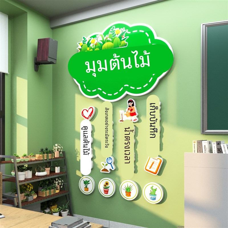 卫生角文化墙贴纸中小学教室装饰班级区域画分标识布置幼儿园环创