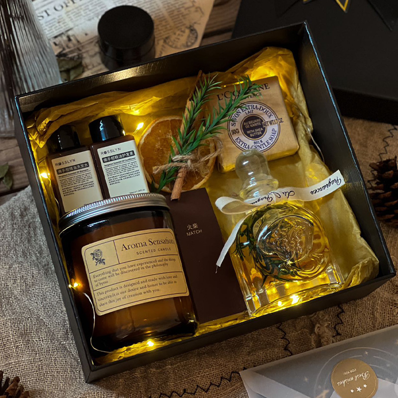 香薰蜡烛礼盒仪式感礼品欧舒丹香皂高级感闺蜜生日礼物结婚伴手礼