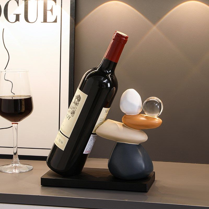 时来运转红酒架摆件酒柜装饰品轻奢高档高级感客厅餐边柜家居饰品