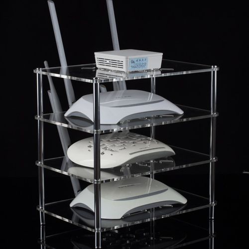 多用途层叠 叠加透明亚克力架 放路由器 光猫 置物架