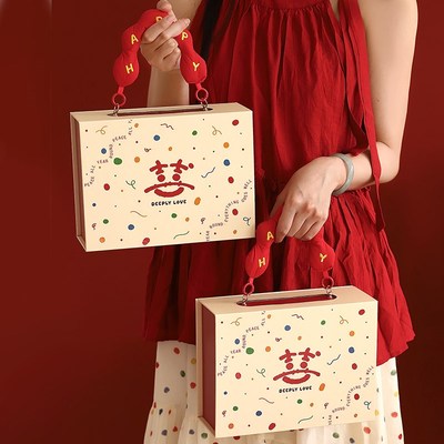 结婚伴手礼女伴娘实用礼物高端伴手礼盒子空盒高级感男伴郎套装