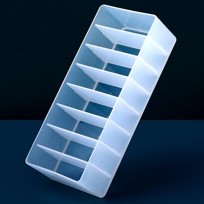 多格分隔盒桌面收纳盒卡片收纳筐小零件直角整理盒抽屉整理盒子