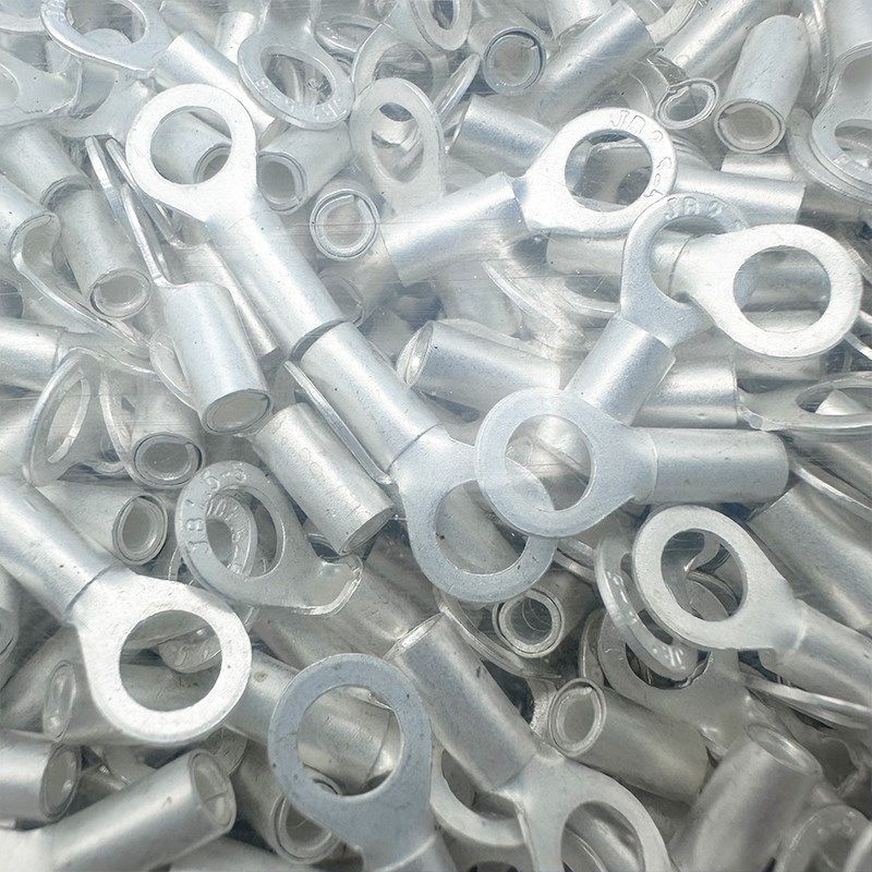 船用圆形端头JB1/1.5/2.5/4-3/4/5/6/8/10铜套冷压接线端子线耳