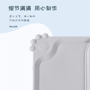 宠物猫咪餐垫狗狗食具猫狗用硅胶防水防滑碗垫U子猫狗吃饭餐垫