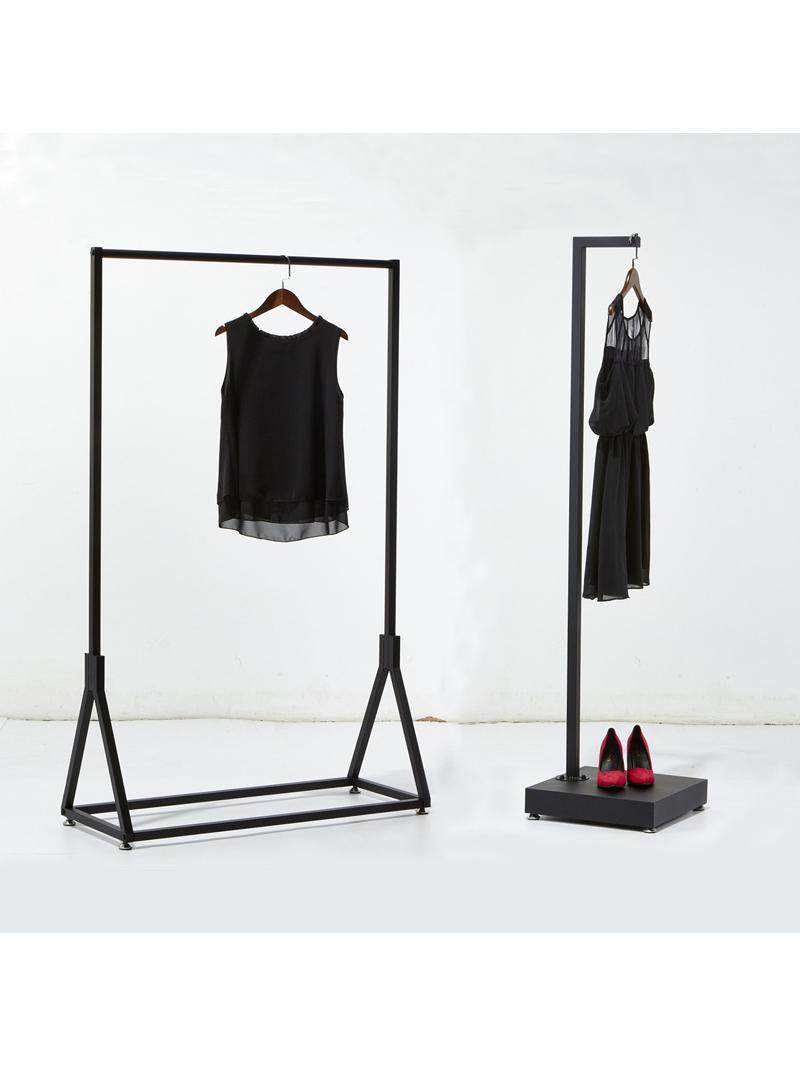 欧式铁艺服装架展示架 落地式婚纱陈列架 服装店货架侧挂龙门衣架