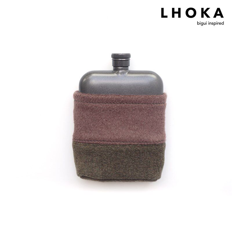 Bold随身酒壶套手工户外酒具保护套烈酒威士忌便携露营取暖flask