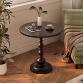 轻奢沙发边几客厅家用小茶几边桌复古角几铁艺床头置物阳台小圆桌