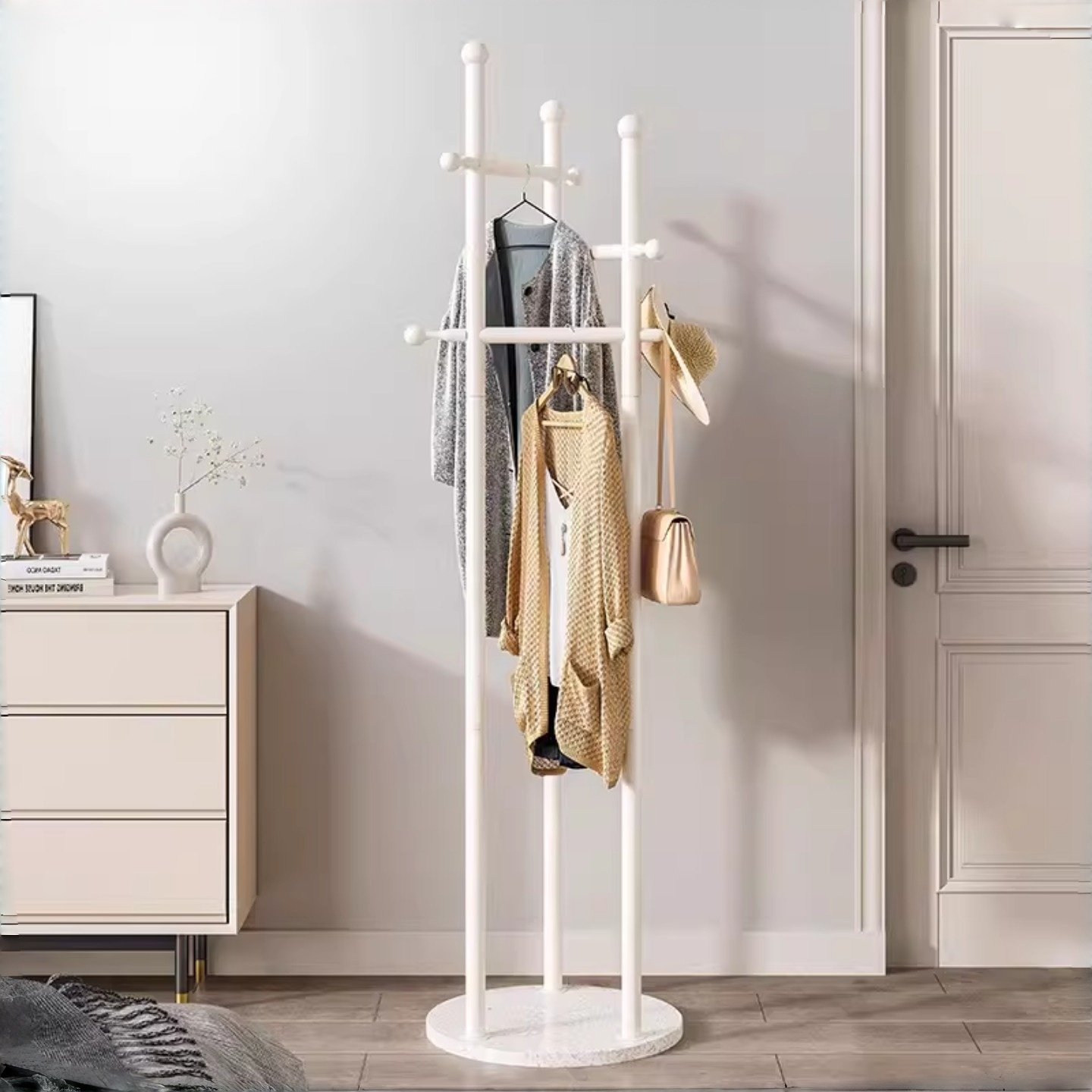 轻奢家用落地卧室挂衣架网红收纳衣帽架简约入户玄关立式衣服架子,住宅家具,衣帽架,淘宝优惠券,粉丝福利购,淘宝优惠卷