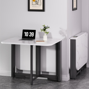 折叠桌子餐桌家用小户型超薄多功能隐形可移动饭桌摆摊餐桌出租房