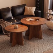 茶几客厅家用茶桌2025新款 高端小型沙发边几小圆桌阳台茶台小桌子