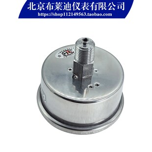 水压表油压表 63Z不锈钢耐震轴向压力表侧面安装 北京布莱迪YTH
