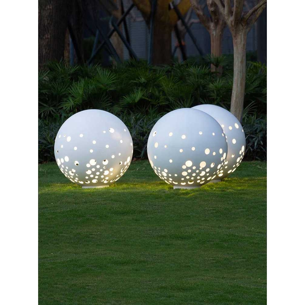 ?户外草坪灯文旅球形灯镂空圆球草地灯雕塑灯别墅园林庭院灯景