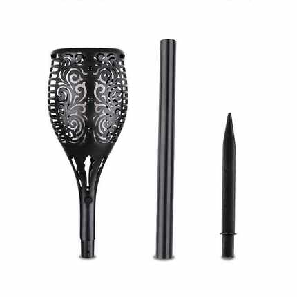 跨境热销96LED太阳能动态火焰灯 户外防水花园别墅庭院装饰草坪灯