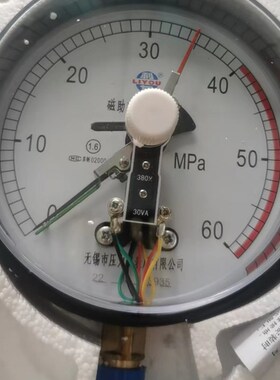 YXC150I无锡利友油压表380V磁助式电接点压力表0-60MPA压滤机表