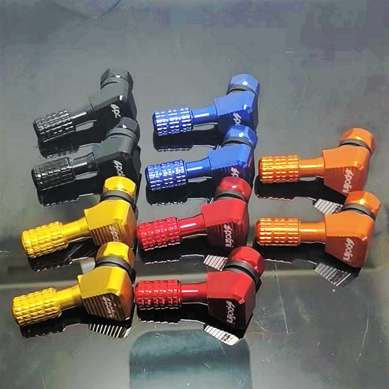 摩托车DIO50 JOG50/90 ZX50大路易90 改装气嘴帽 铝合金气门嘴