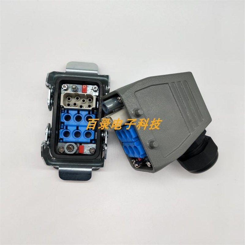 WEVEL威乐重载连接器8针6路气电一体组合 哈丁唯恩航空插头