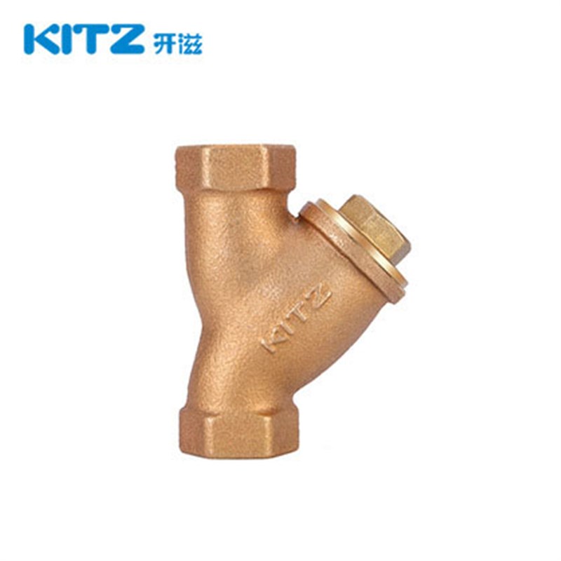 日本北泽KITZ开滋过滤器青铜锻造丝扣Y型过滤器6分一寸高压PN20