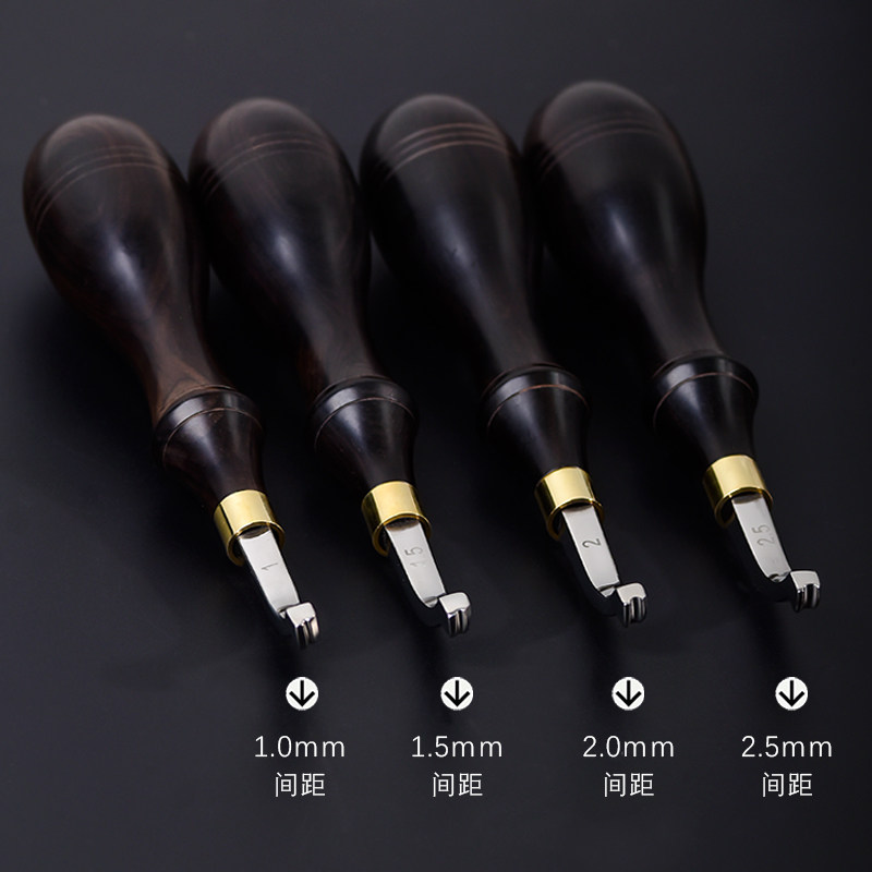 皮革压边器压线烫边边线压槽圆边碾沟手工自制皮具DIY皮边工具