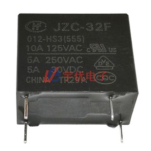 一组常开 32F 宏发继电器 JZC 12V 原装 HS3 10A 012 555 4脚