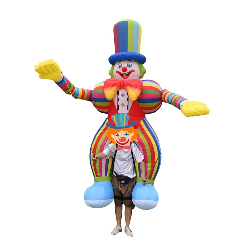 充气行走人背小丑气模招手拍手巨型服装互动巡演商场酒吧定制哪吒
