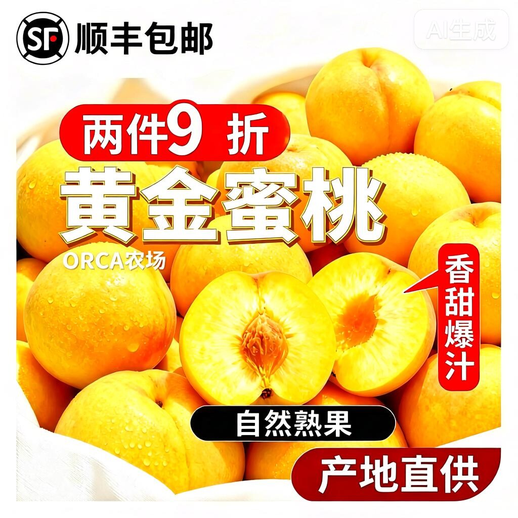 丹东黄金桃：流心爆汁甜到心尖