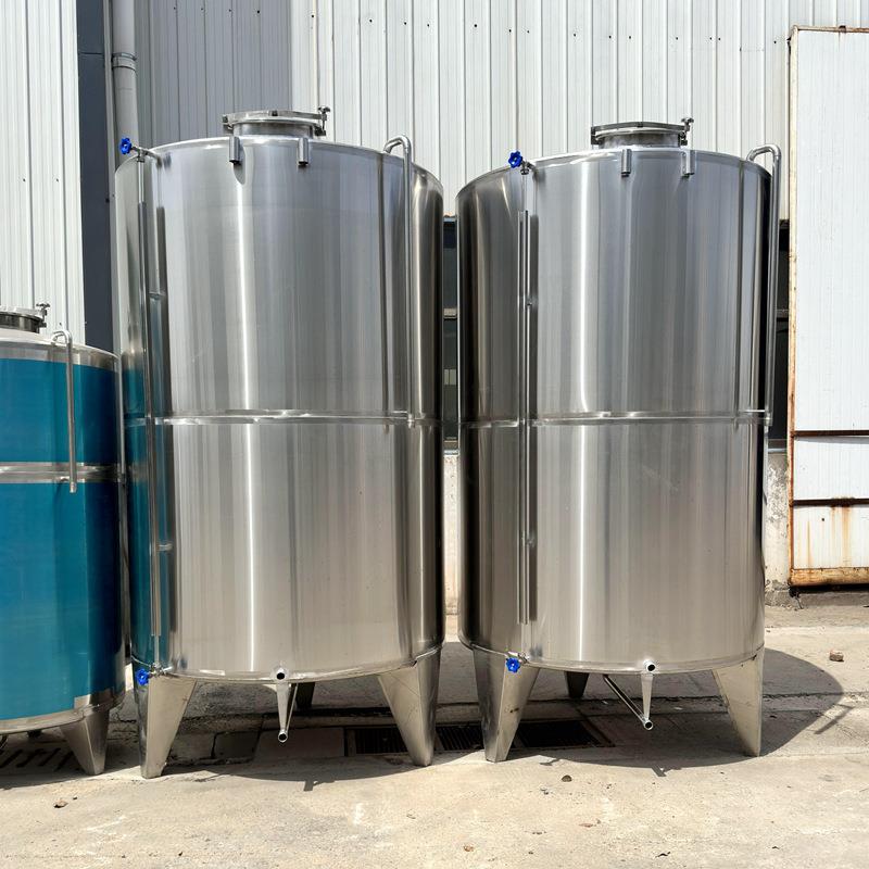 5立方白钢储油罐304不锈钢花生油储罐立式橄榄油存储设备