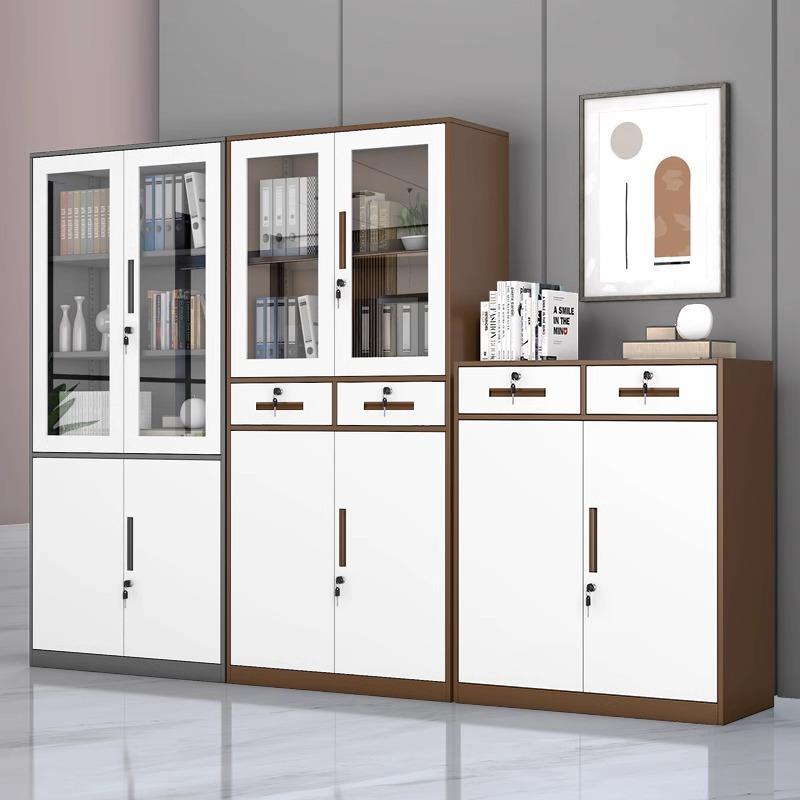 文件柜加厚款办公柜钢制铁皮柜资料柜档案柜储物柜拆装柜凭证柜子