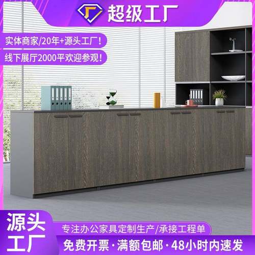 文件柜办公室矮柜现代简约家用装饰柜储物柜资料柜书柜摆件装饰柜