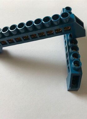 6*9 10孔10位蓝色桥型零排铜接线端子排 零地排铜零线端子 阻燃