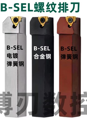 B-SEL1212H16/2020/2525/3232P22弹簧钢螺纹排刀架7字型牙刀SER丝