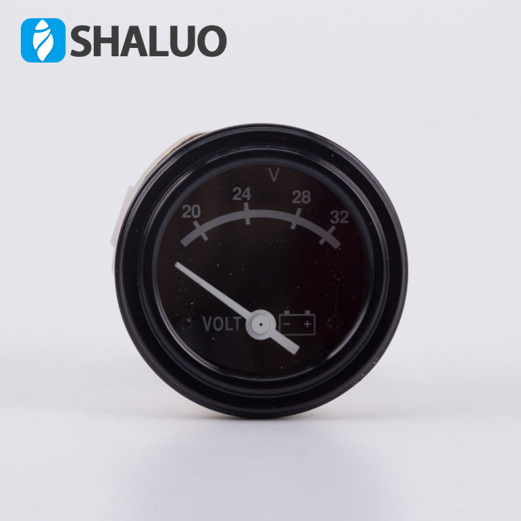康明斯柴油机发电机组配件电压表3015235直流指针式圆形电瓶仪表