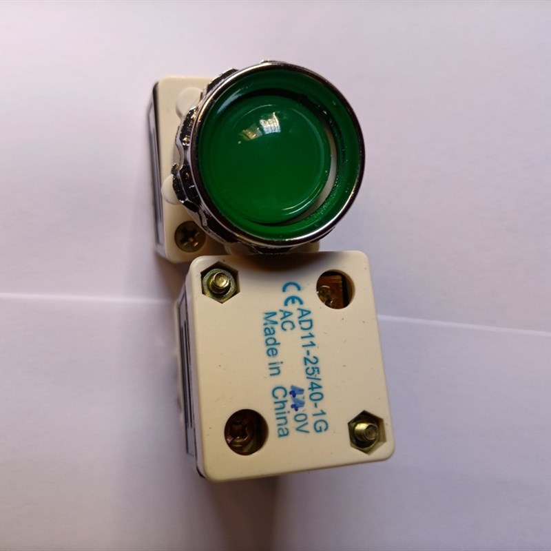 庄银AD11-25/40-1G指示信号灯电源开关按钮AC440V红绿黄白