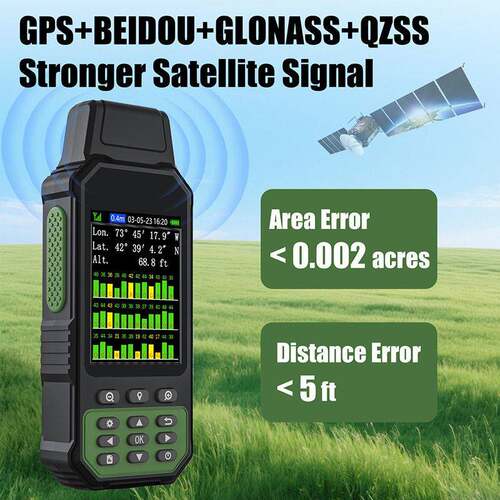 卓林ZL190PLUS英文版测亩仪手持GPS土地面积测量仪外贸