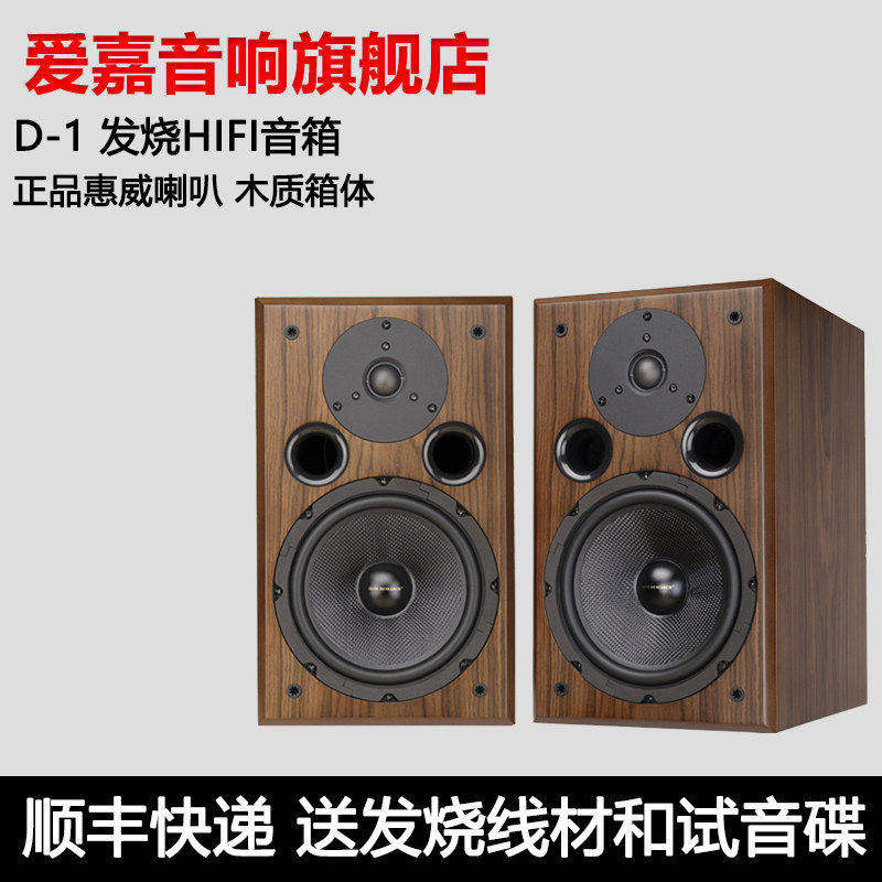 爱嘉D-1发烧HIFI音箱书架8寸高保真音响采用Q2R ST8喇叭