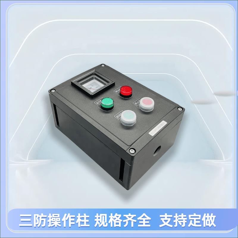 三防控制箱FZC-A2D2B1G户外防雨操作柱IP66防水防尘防腐按钮盒
